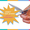 Arbeit mit der Schere /